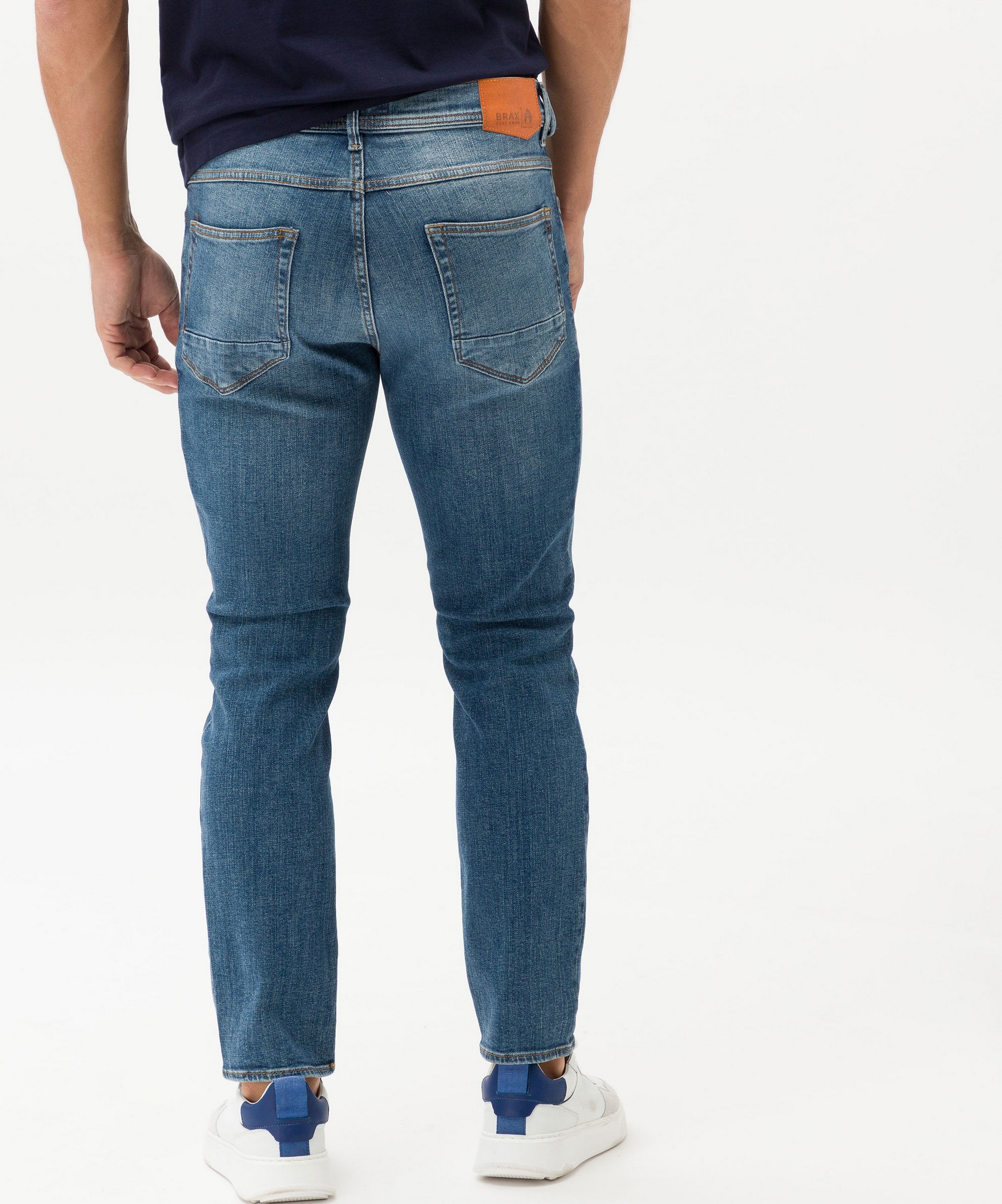 Brax Chris 5-Pocket Fashion Jan | Planet Blue Rozing Jeans Indigo Denim Used Hi-Flex Superstretch Men\'s Blue Vintage