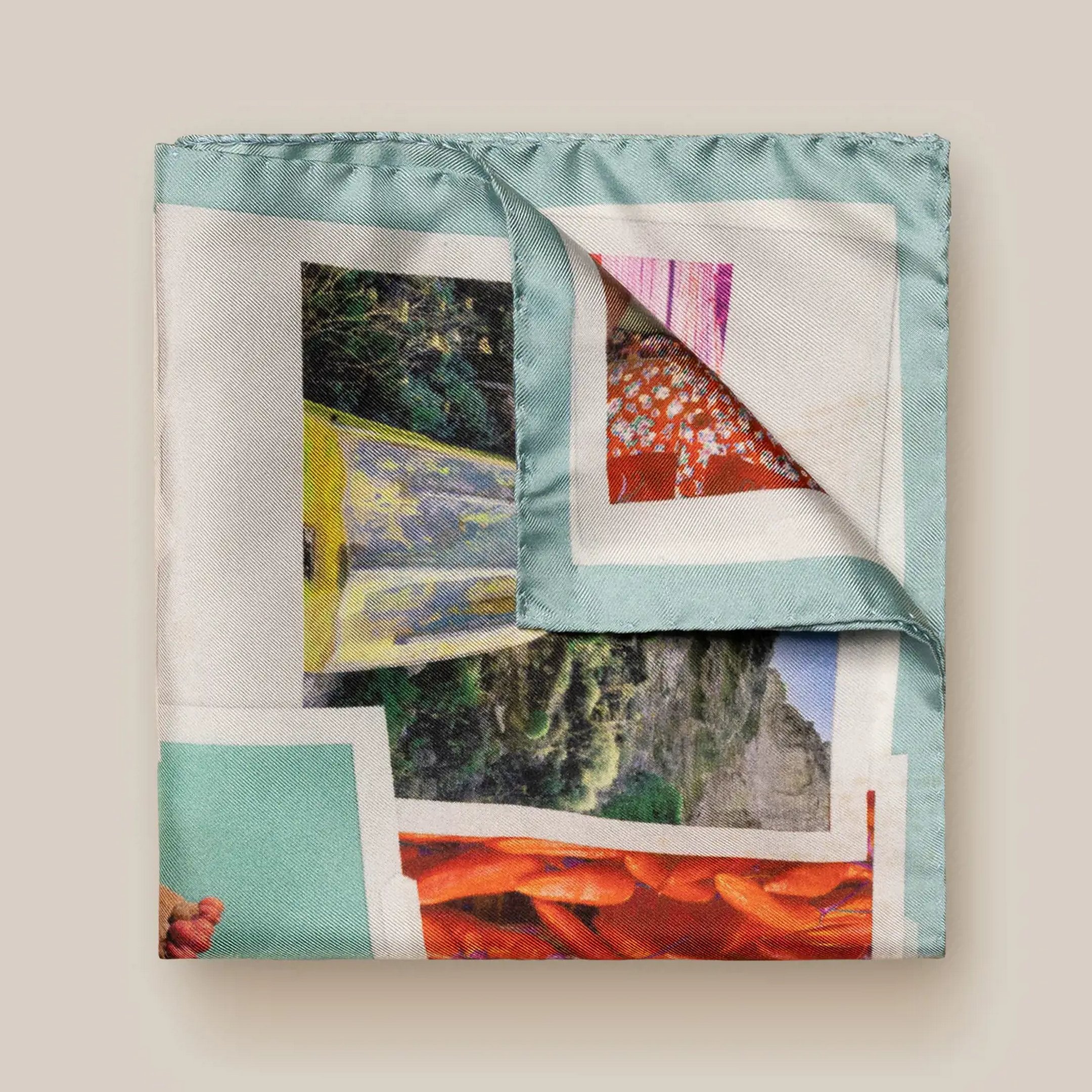 Eton Silk Patchwork Pocket Square