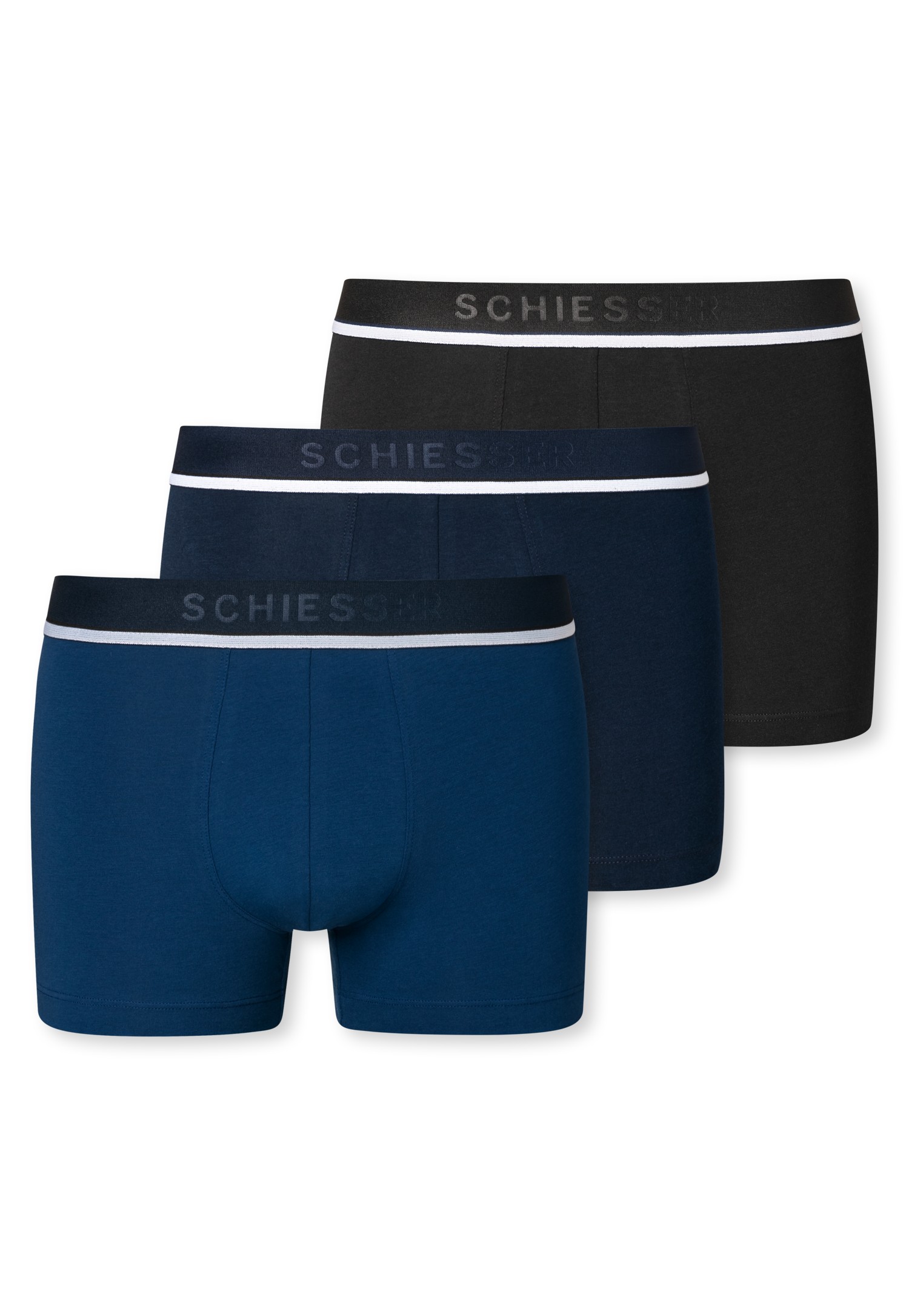 Boxer briefs 3-pack organic cotton black - 95/5